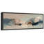 Doux nuages abstraits dans des tons de rosé et bleus neutres - grand art mural sur toile encadrée-1503634239-1503634238