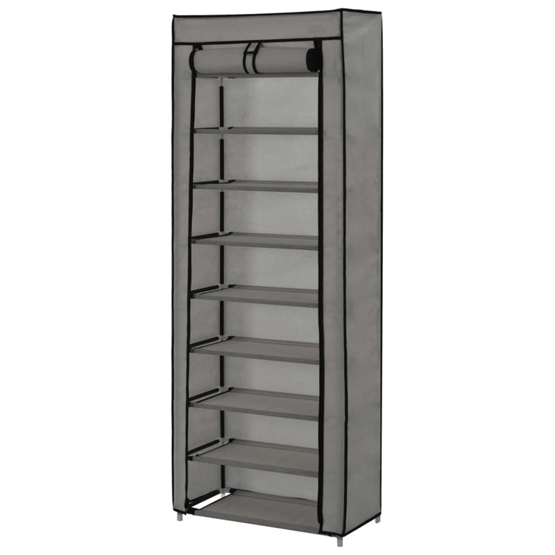 20 Pair Shoe Rack, Grey