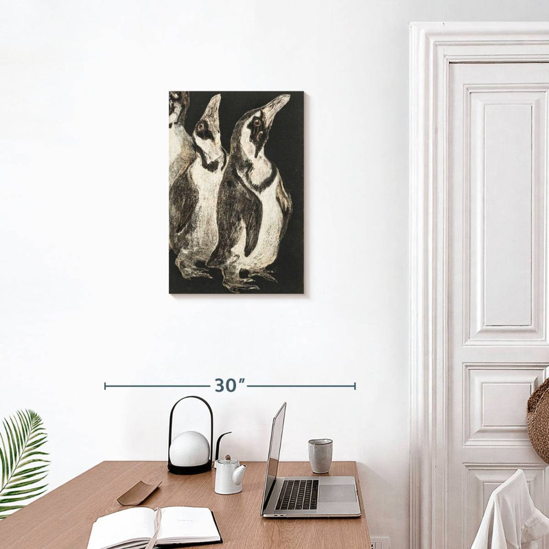 Brampt Drie Pinguins, 24" H x 16" W