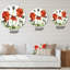 Vintage Red Poppies III - horloge murale traditionnelle-60280457