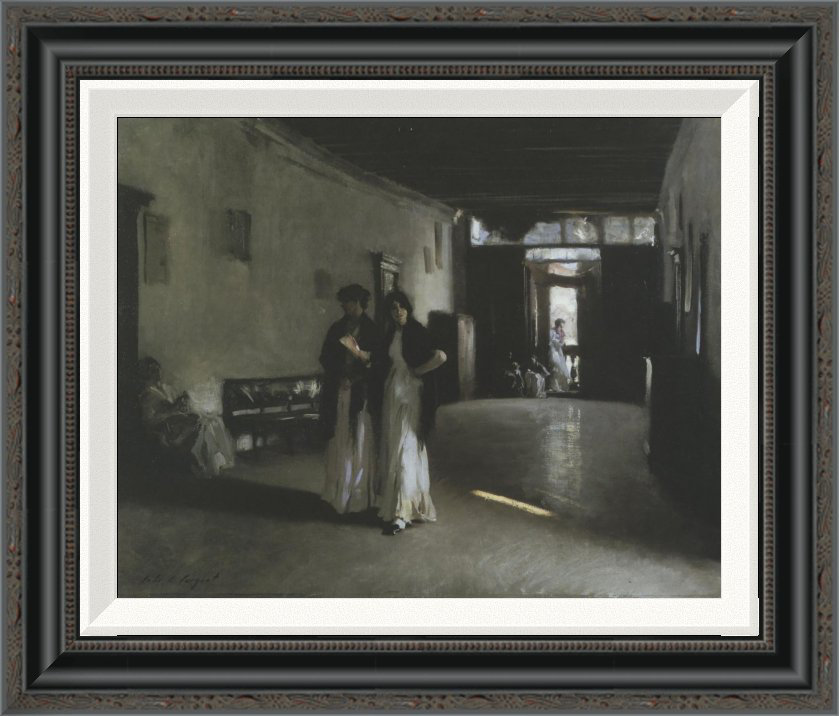 Vault W Artwork Venetian Interior, 1880 by John Singer Sargent ...