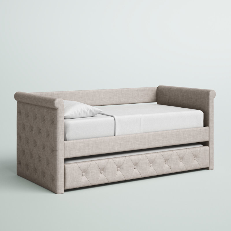 Melvin Upholstered Daybed, Charcoal