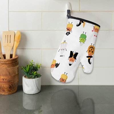 Sergé de coton Eerie Halloween Glow Oven Mitt