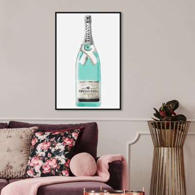 «Drinks and Spirits Priceless Champagne Bottle» par Oliver Gal, impression sur toile