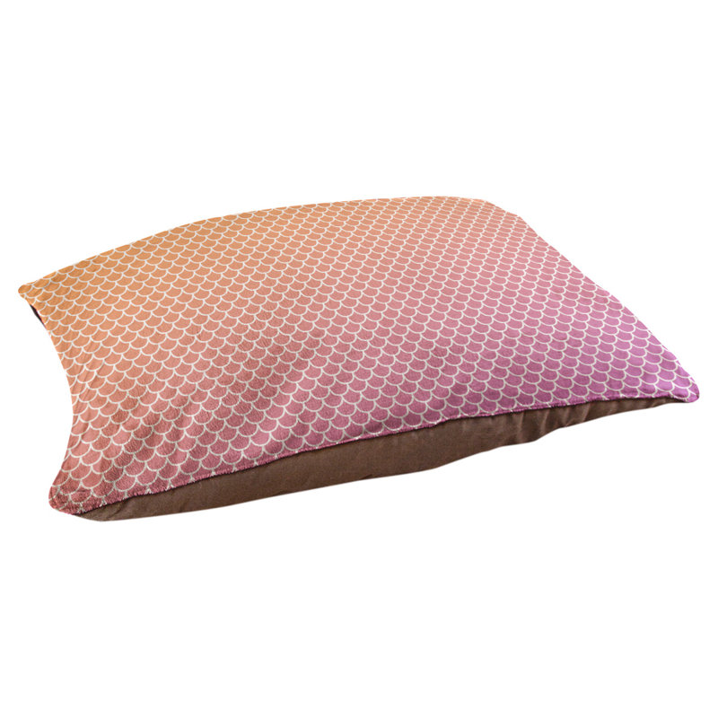 Coussin d'extérieur Campion, Très grand (l 52 po x P 42 po x H 17 po), Orange/mauve