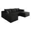 Canapé modulaire en U de 95 po avec repose-pieds, minimaliste moderne, sans assemblage, assise profonde-1987896151