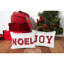 Coussin décoratif en sherpa blanc 14 x 20 po Noel