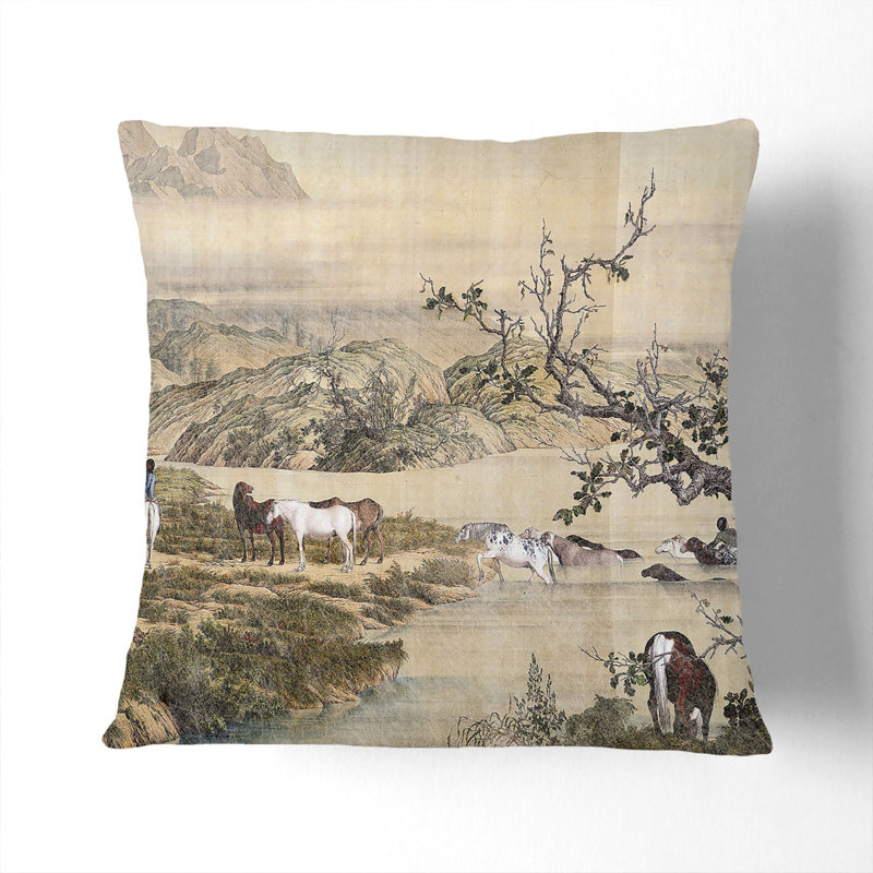 Square Throw Cushion, 55cm H x 55cm W x 20cm D
