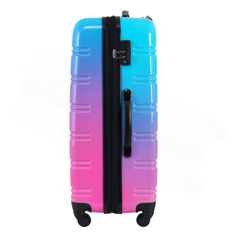 Valise extensible 3 pièces à roulettes Hardshell avec roulettes pivotantes et verrou TSA léger