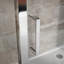 Feora Single Added Frameless Shower Door with Clear Glass-36813576