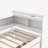 L-shaped Daybed Bookcases Bed with Power Outlets, USB Charging Ports and Drawers-1466918599-1466918596