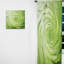 Green Serene Spiral Dreams II - Rideau en spirale - Rideau abstrait obscurcissant - 1 panneau-107579999