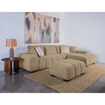 Repose-pieds rectangulaire rembourré Plather