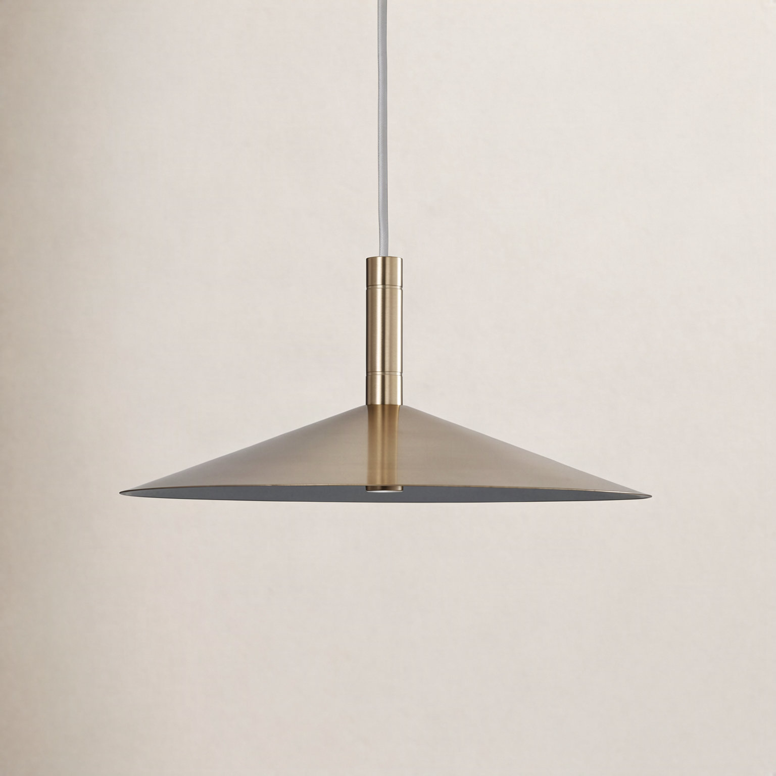 Vicente Dimmable LED Single Light Pendant, 151.13" H x 14" W x 14" D, Burnished Brass
