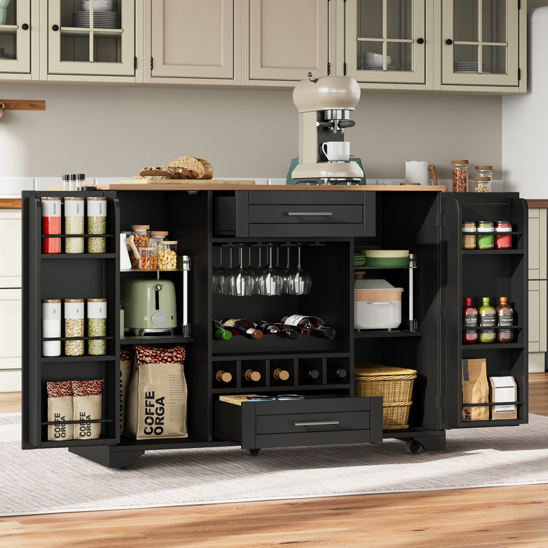 Kitchen Island, Black