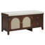 Banc à chaussures, banc à chaussures rétro avec rangement et coussin, banc à chaussures avec 2 tiroirs et 2 portes en rotin-1062128074