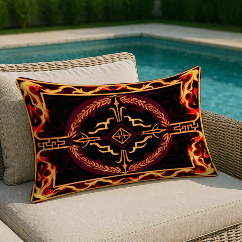 Renaissance Glow Indoor And Outdoor Throw Pillow, Rectangle 14"H x 20"W