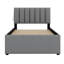 Lit plateforme tapissier simple Teddy-1833390545