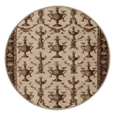 Tapis brun français lavable à la machine