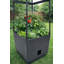 Jardinière avec treillis - Tour de jardin verticale pour patio ou balcon - Bac à légumes surélevé pour tomates, poivrons, herbes et plus - Ensemble de jardin d'extérieur peu encombrant