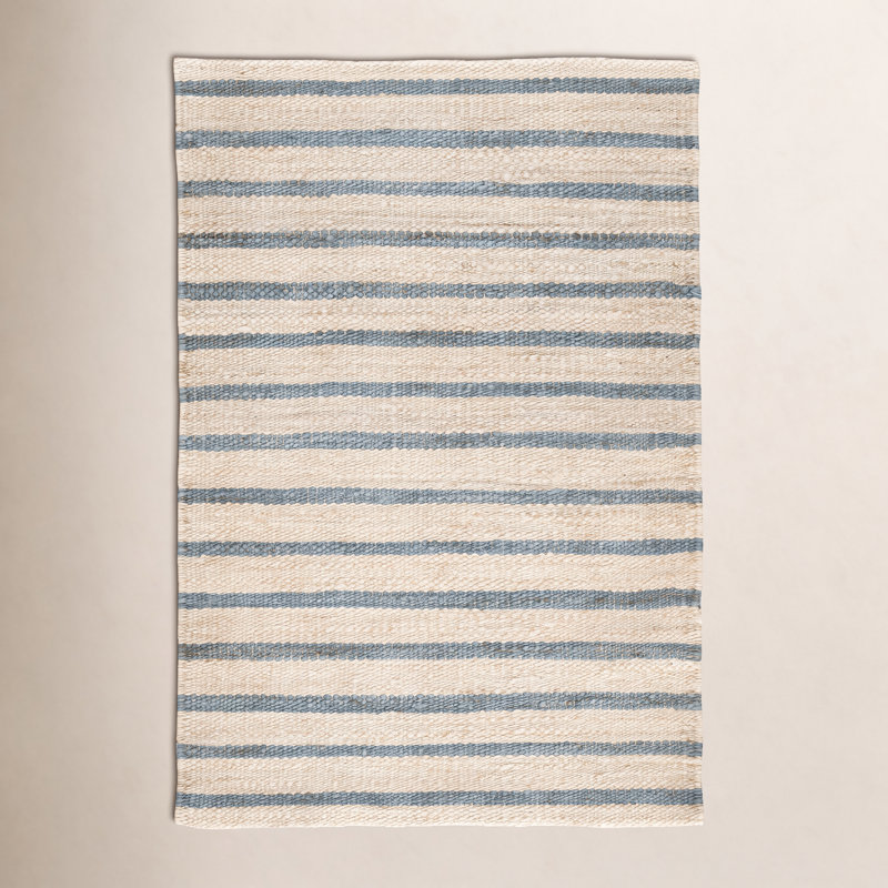 Moana Stripe Handwoven Jute Rug, Rectangle 9'6" x 13'6"
