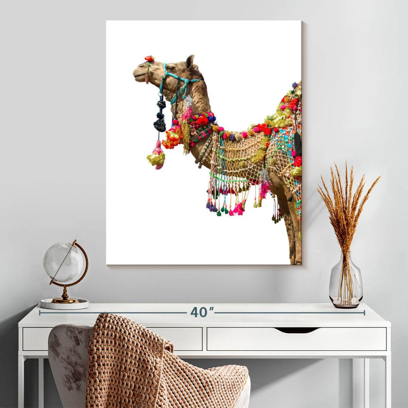 " Traditional Camel " by Emma P, 24" H x 30" W