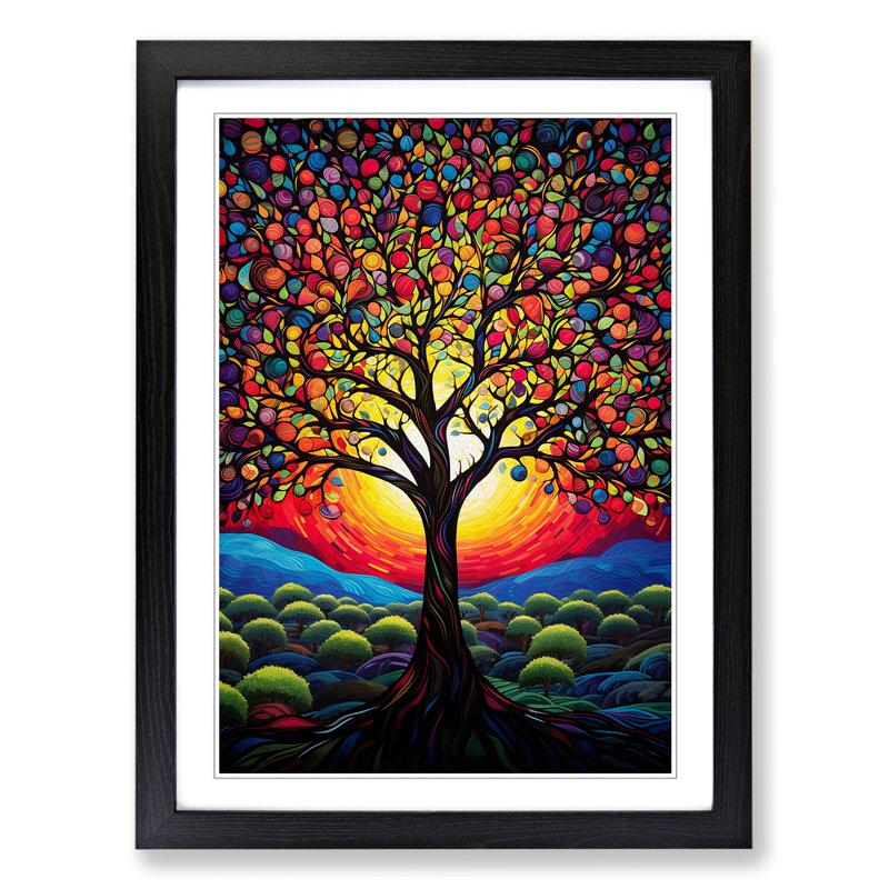 Single Picture Frame Wall Art, 46cm H x 34cm W, Black Framed