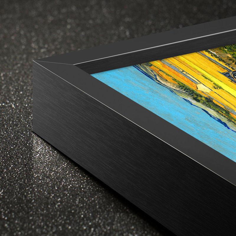 «Van Gogh Wall Art» par Vincent Van Gogh, ensemble de 3 reproductions d'art sur toile encadrées, Toile encadrée noire