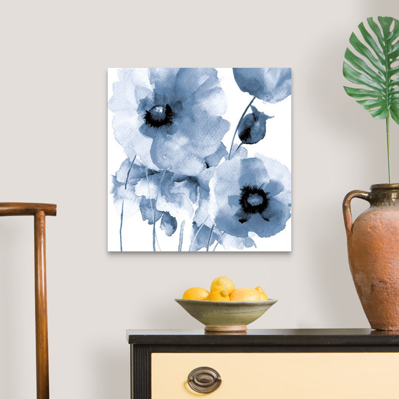 «Flowing Flowers I» par Victoria Brown, reproduction sur toile, Toile tendue, H 20 po x l 20 po x P 1,25 po