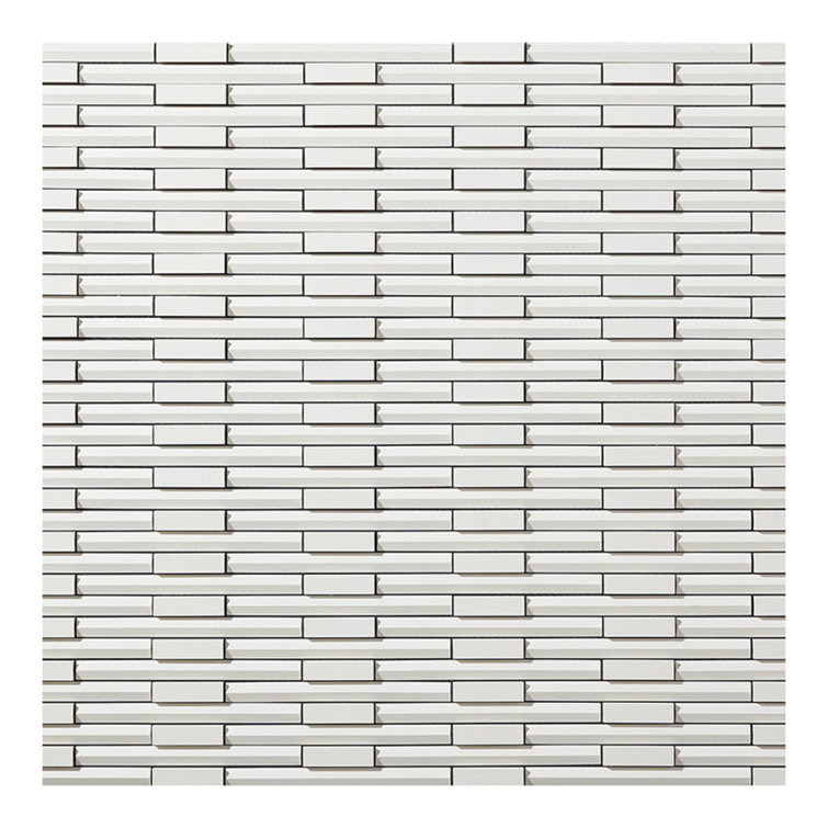 Rhythmic II 0.77" x 9" Ceramic Linear Mosaic Wall Tile