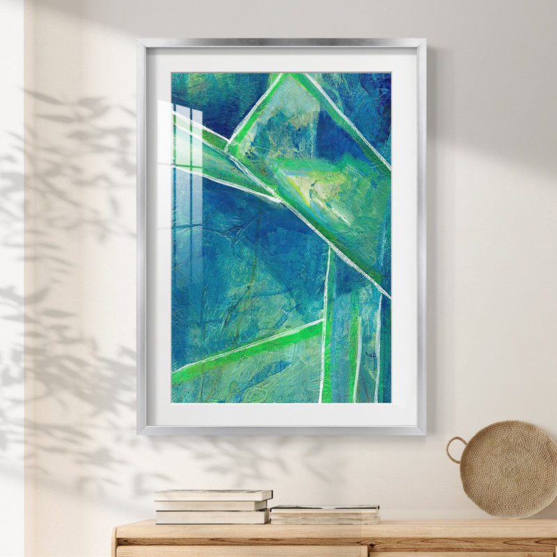GeometricInCoolIVPremiumGalleryWrappedCanvas-Framed Print