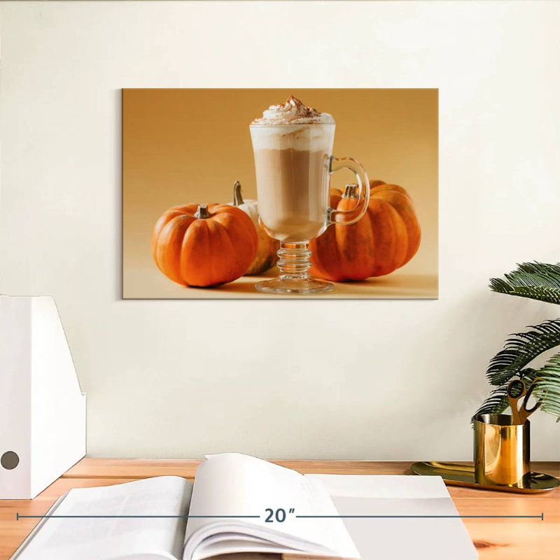 Yarlin Spiced Pumpkin Latte, 8" H x 12" W