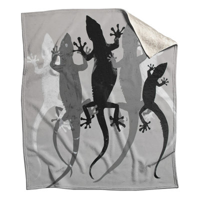 Gecko Silhouettes Blankets