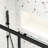 72"H X 44"-48"W Sliding Shower Door, 1/4" Tempered Glass, Matt Black, Nano Easy Clean&Protective Film, Stainless Steel Handle, Simple Install Approach, Magnetic Closure, Leak Resistance Idea Matte
