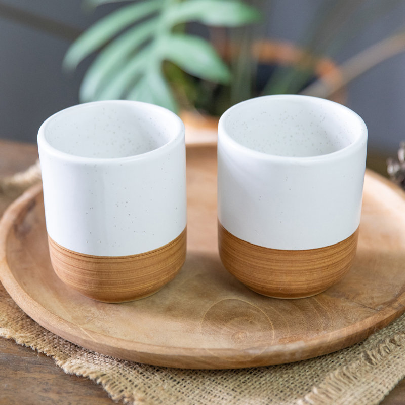 Novica Handmade Sweet Evening Ceramic Cups (Pair)