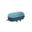 La piscine pliante en PVC de 3,65 m (non gonflable) se baigne et se refroidit en été, convient au patio extérieur-132456880