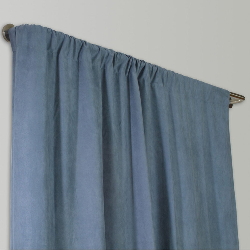 Tringle à rideaux simple réglable 0,75 "Cannava, 28" - 48", Noir