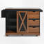 55.5" Wide Kitchen Island With Extendable Tabletop-1132925391