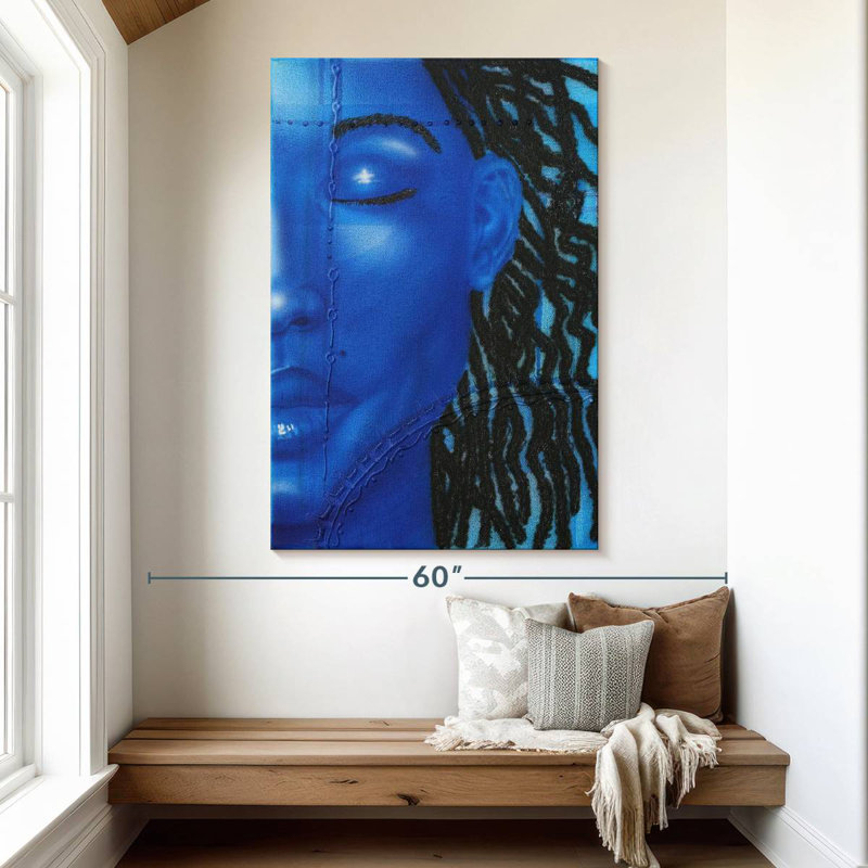 Leisha Azul, 51" H x 34" W