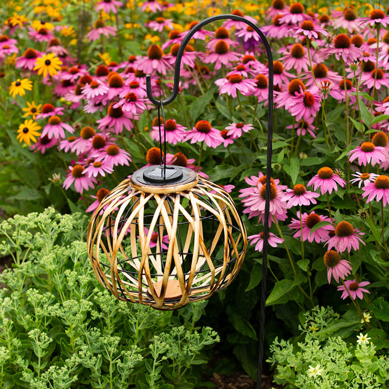 10'' Solar Powered Integrated LED Globe Lantern