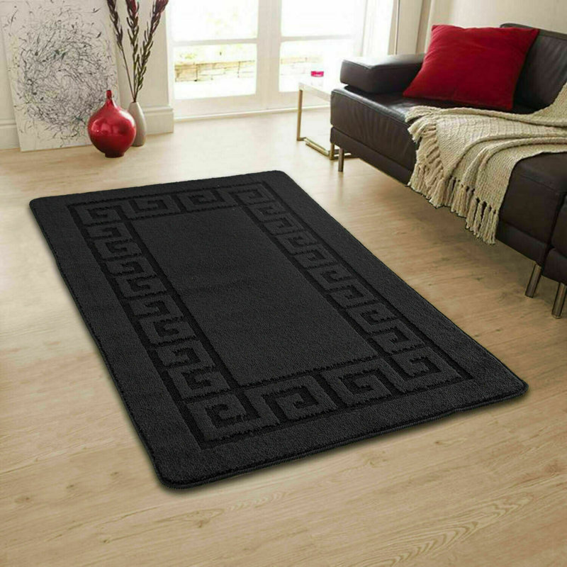 Runner Staytonville Solid Colour Hand Hooked Area Rug, Runner 80 x 150cm