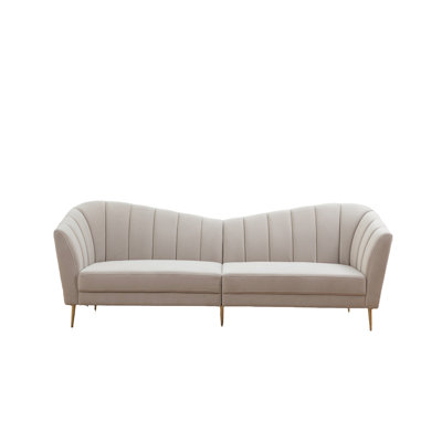 Moeisha 96'' Velvet Sofa