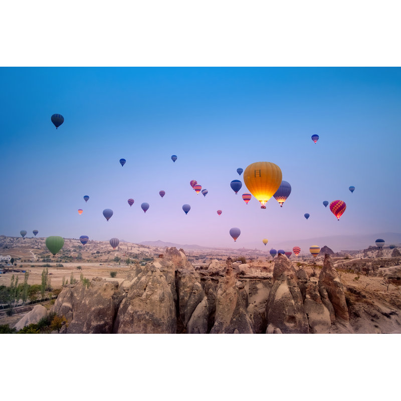 Balloons Over Cappadocia by Gilitukha - Wrapped Canvas Print, 61cm H x 91cm W
