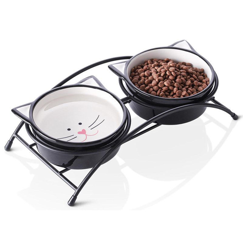 Mangeoire pour chat Elevate, Gris