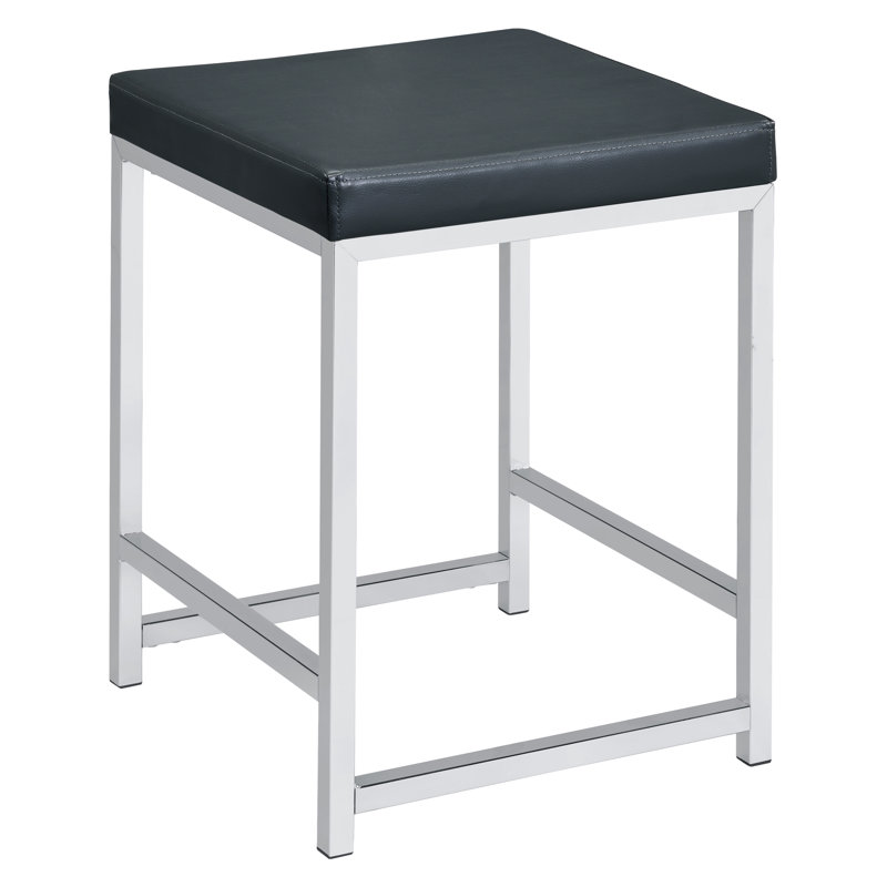 Tabouret de coiffeuse en acier, Black