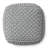 Casafield Square Pouf Ottoman, Cotton Knit Upholstered Footrest - Light Gray-2085316223