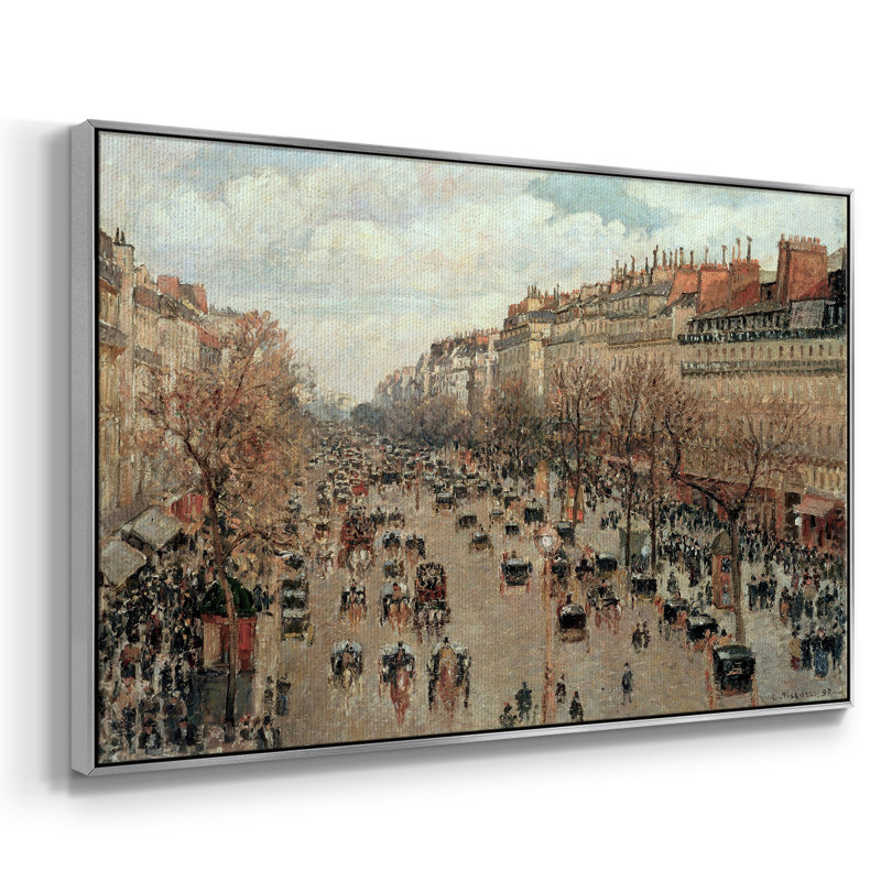 Paysage rétro-DII, H 27 po x l 41 po x P 2 po, Silver Floater Framed Canvas