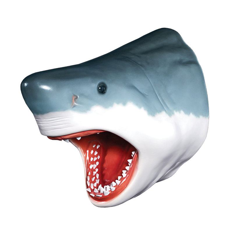 Great White Shark Trophy Wall Sculpture