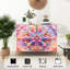 Buffet buffet avec rangement à motif de pastel abstrait et mandala avec 2 portes pour le salon et la cuisine
