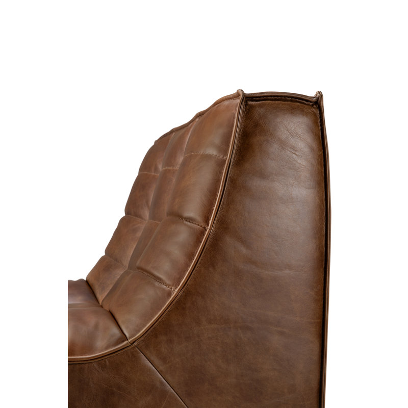 Armless Chair, Dark Brown